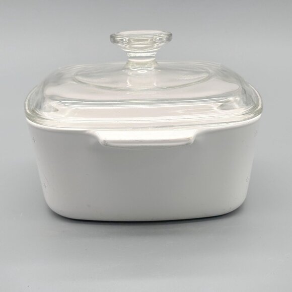 Vintage Corning Ware Country Cornflower A-1.5-B Square Casserole Dish with Lid - Picture 5 of 7